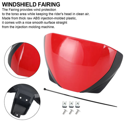 Windshield Deflector for Trident 660 (2021–2023) Red