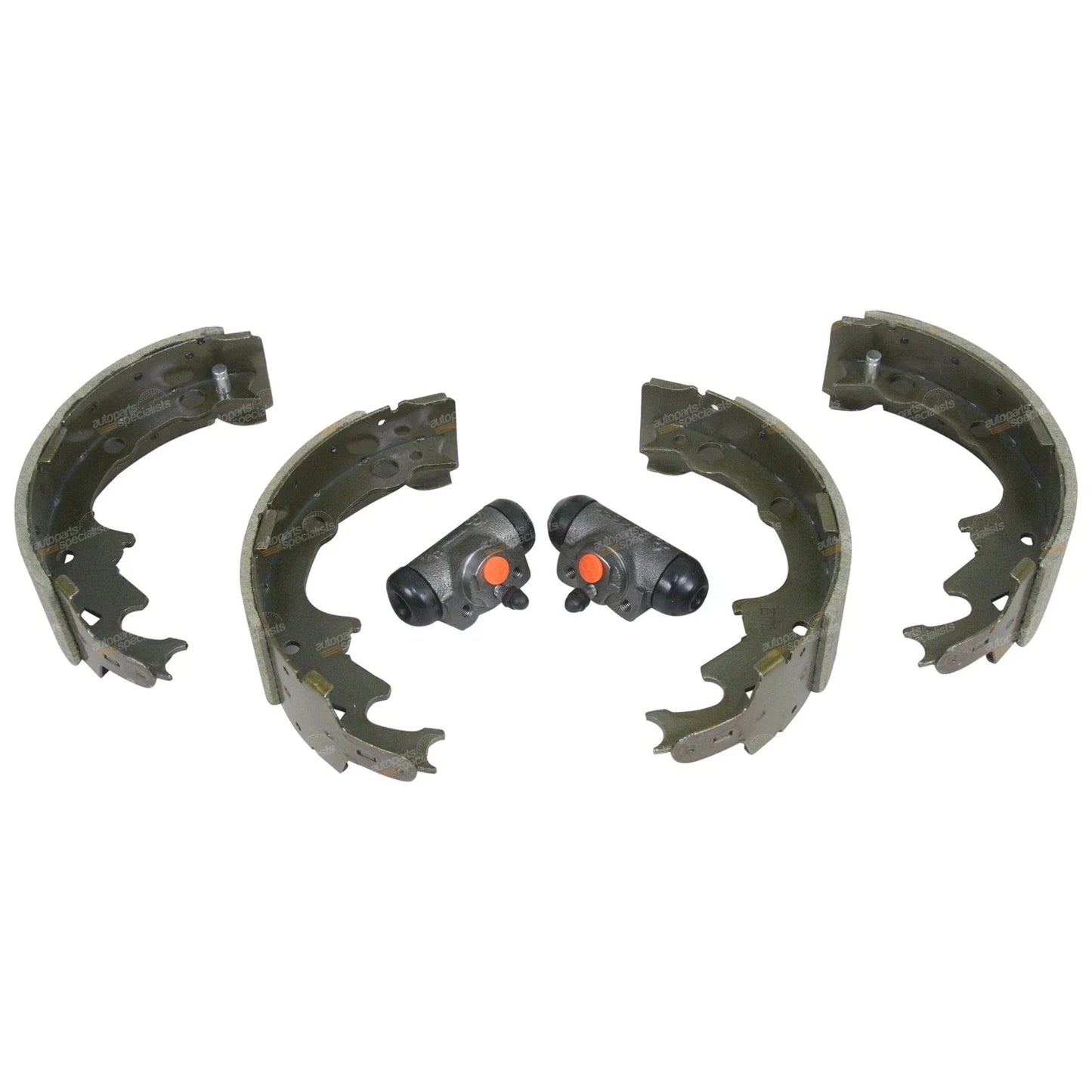 4 x Rear Brake Shoes,  Wheel Cylinders for Jeep Wrangler TJ (1996 - 2007)