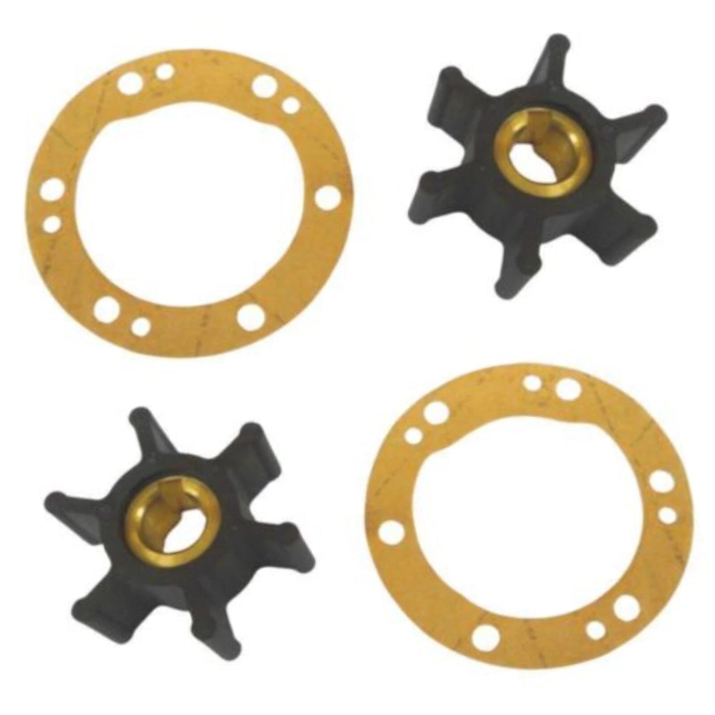 2X Impeller Kit for Yanmar 2GM20F 3GM30F 3HM 3HMF 3HM35 3HM35UF