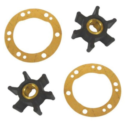 2X Impeller Kit for Yanmar 2GM20F 3GM30F 3HM 3HMF 3HM35 3HM35UF