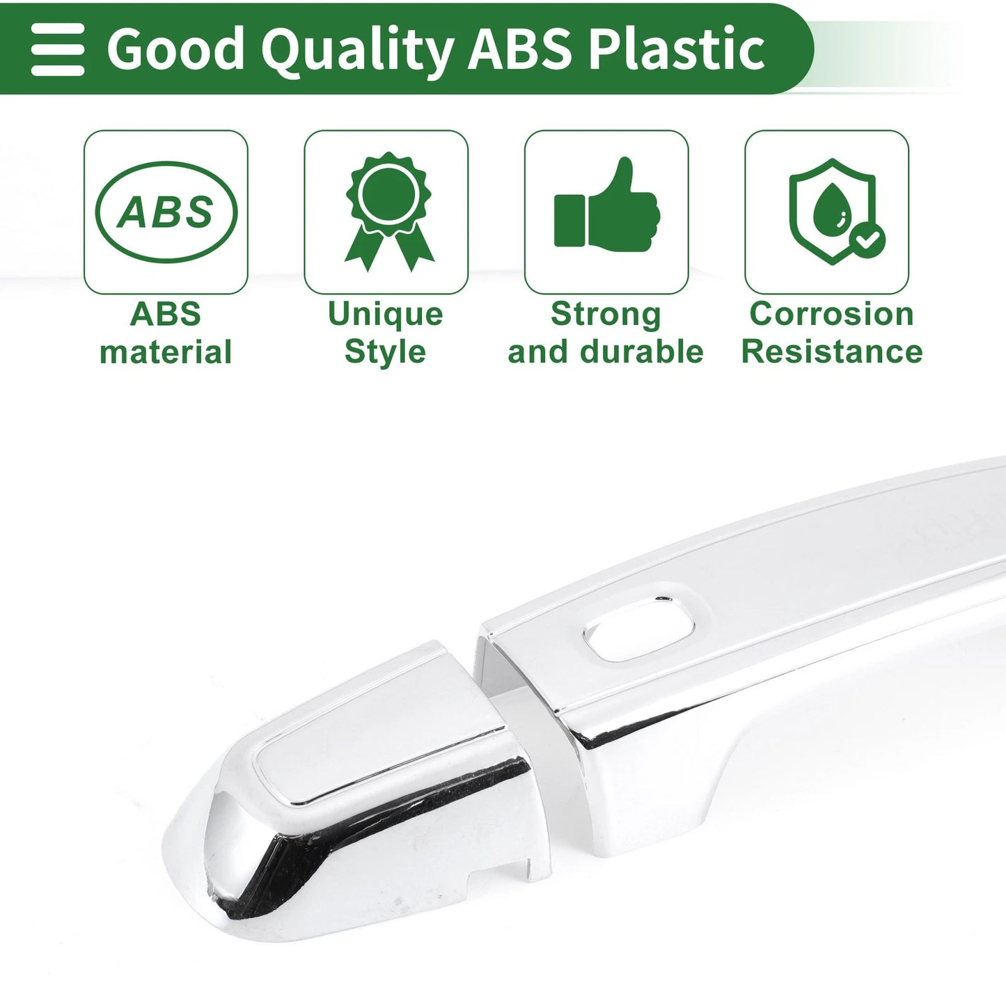 Door Handle Cover Trim for Chevrolet Equinox (2018–2023) - Silver Tone