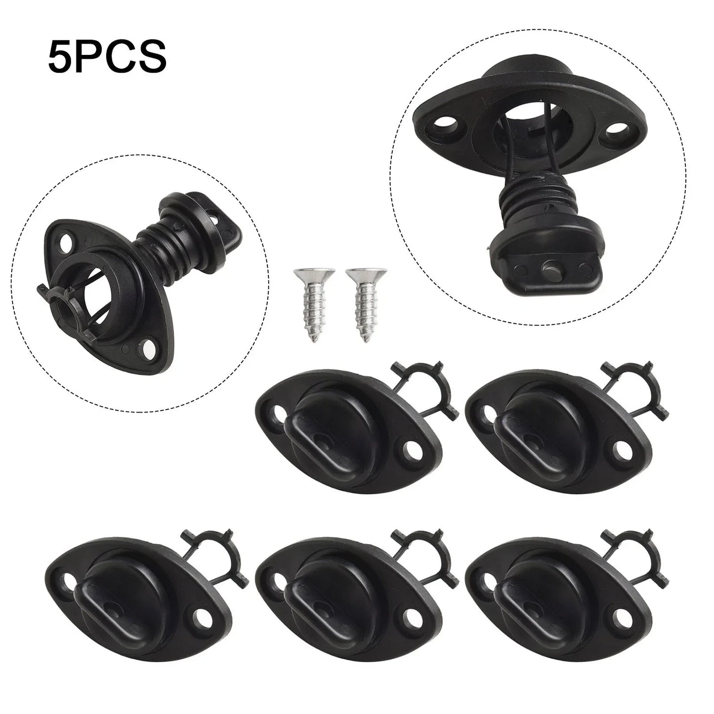 Marine Drain System 2 x Bungs & 4 x Installation Screws