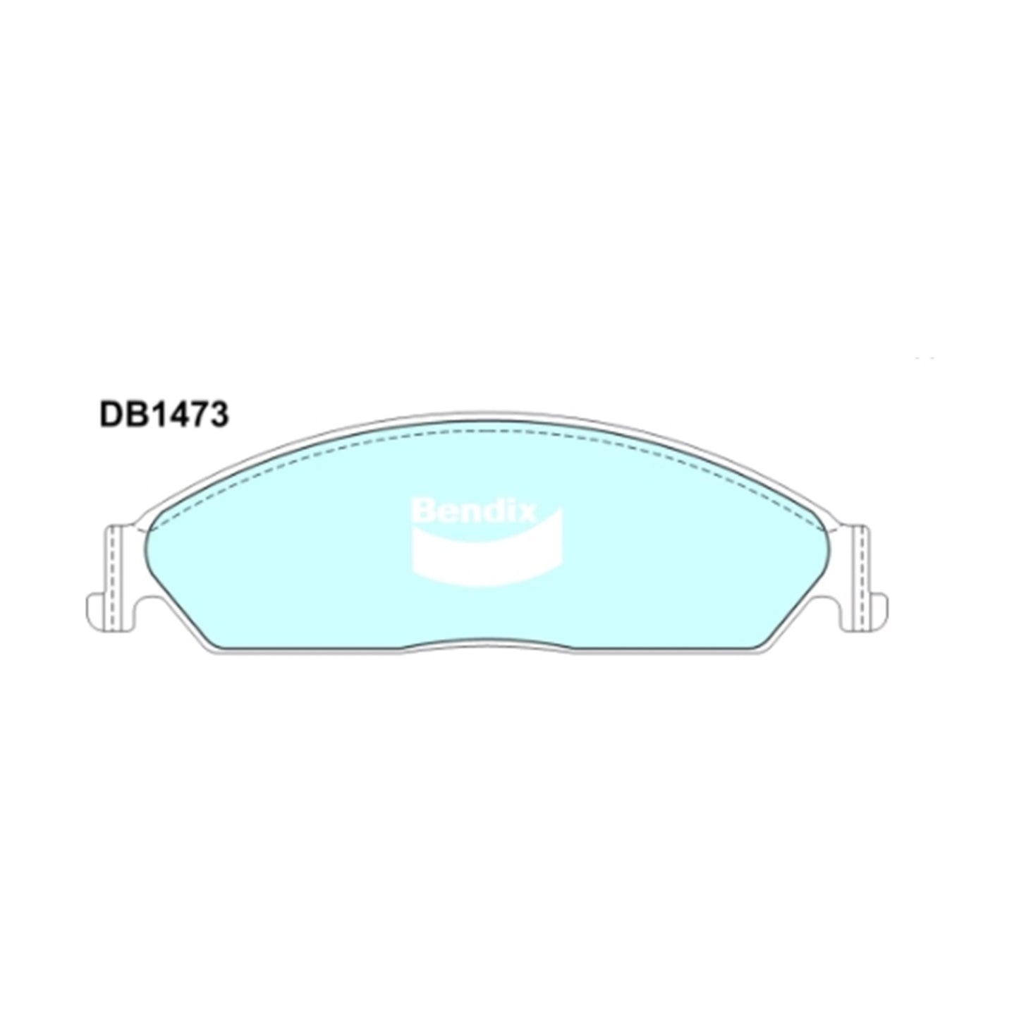 Set of 4 Bendix Front Disc Brake Pads for Ford Falcon BA BF FG (2002–2014)