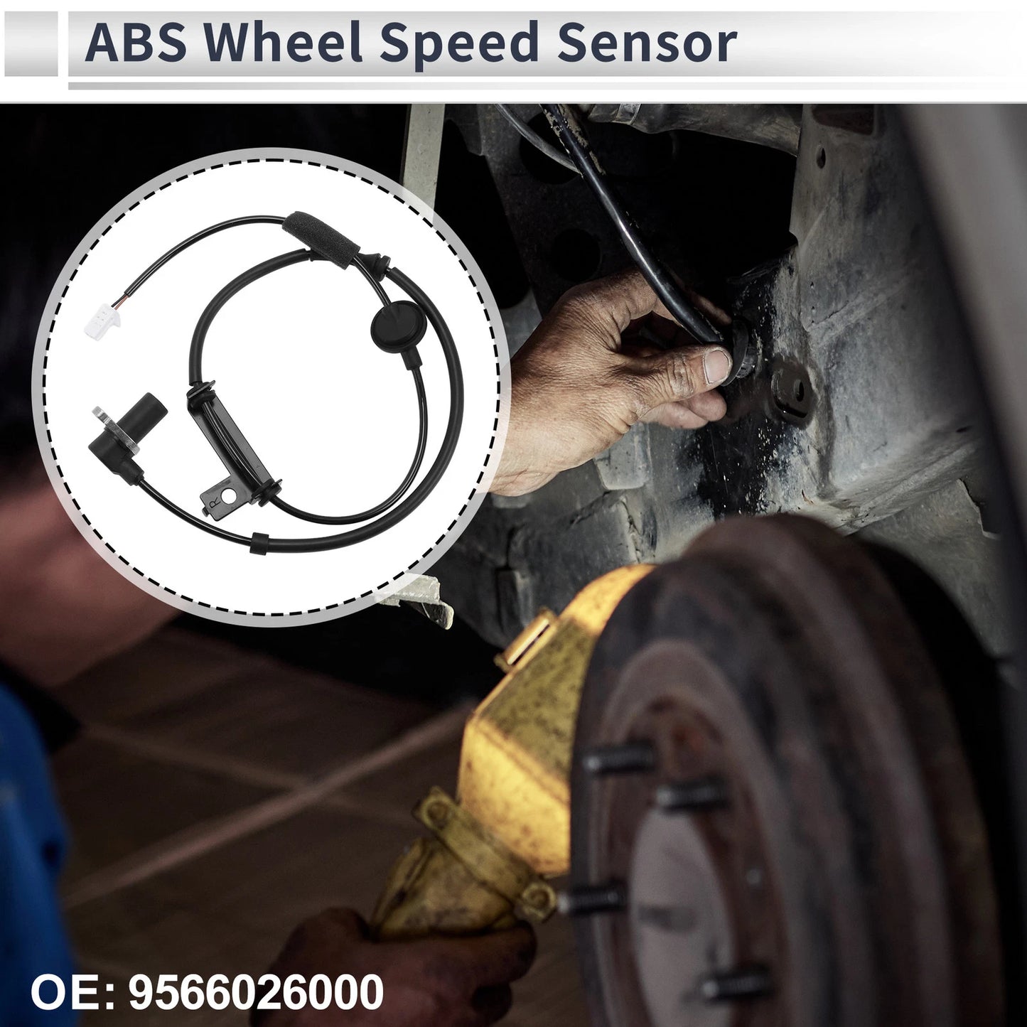 ABS Wheel Speed Sensor No. 9566026000 for Hyundai Santa Fe (2001–2006)
