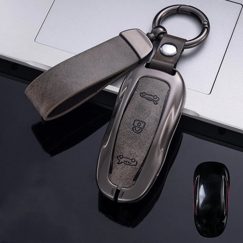 Zinc Alloy Car Remote Key Fob Case Tesla Model 3 S Model Y (2017–2024)