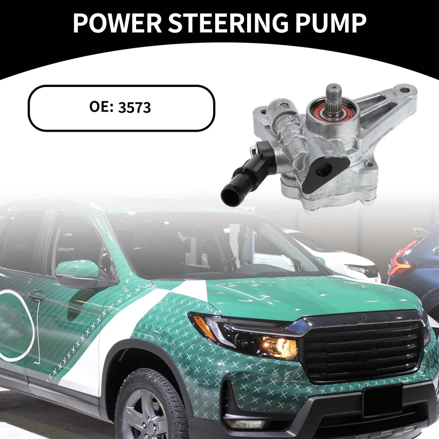 Car Power Steering Pump for Honda Ridgeline (2006-2011) - 1 x Quality Replacement