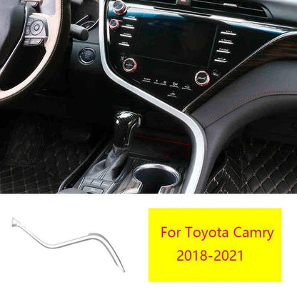 ABS Matte Silver Center Console Strip Trim for Toyota Camry (2018–2024)