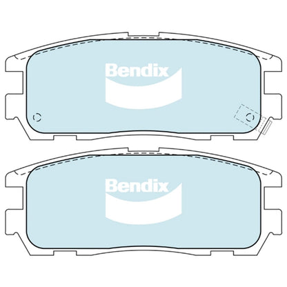 Set of 4 Rear Disc Brake Pads for Holden Frontera MX (1999–2003)