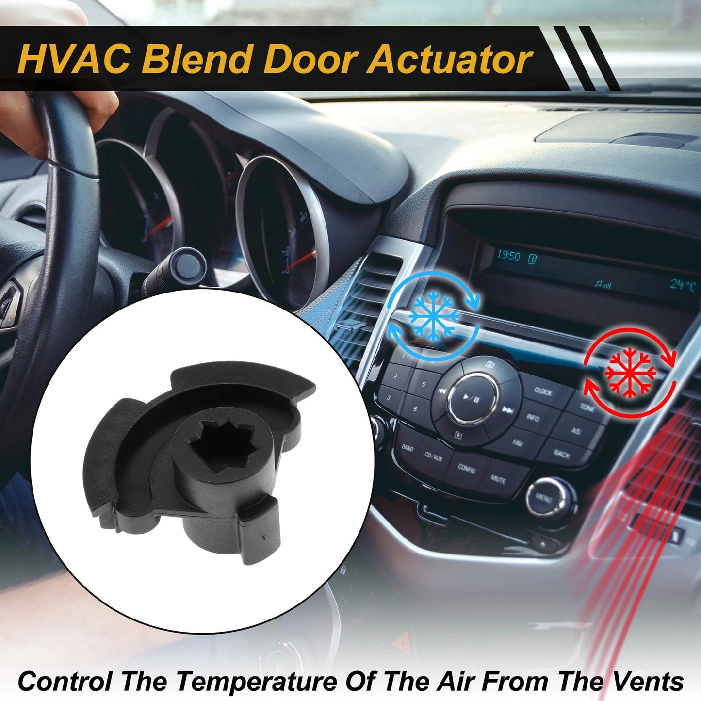 HVAC Heater Blend Door Actuator for Jeep Commander (2006–2010) No. 68072190AA