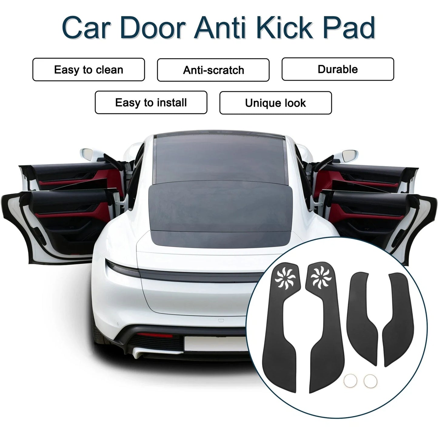Car Door Anti Kick Pad Protector for Honda Civic 10th Gen (2016-2019) 1 Set