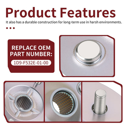Set of 2 Rear Wheel Hubs for Yamaha Grizzly 350 (2007–2011)