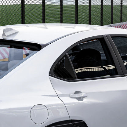 Black Rear Window Quarter Glass Vent Louver Covers for Subaru WRX STI VB