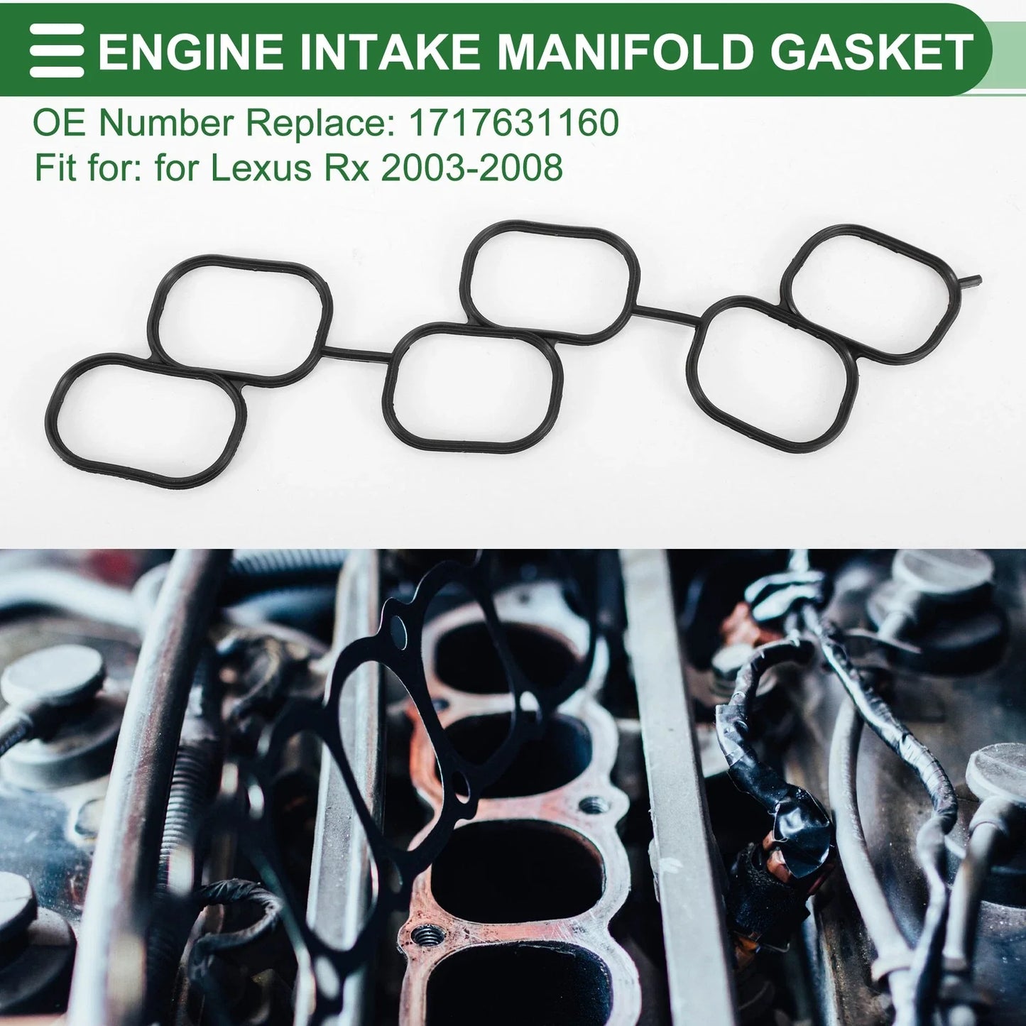 Upper Engine Intake Manifold Gasket for Lexus RX (2003-2008)