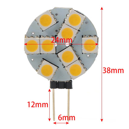 Super Bright Warm White G4 Socket 5050 SMD Light for Indoor Car RV Landscape