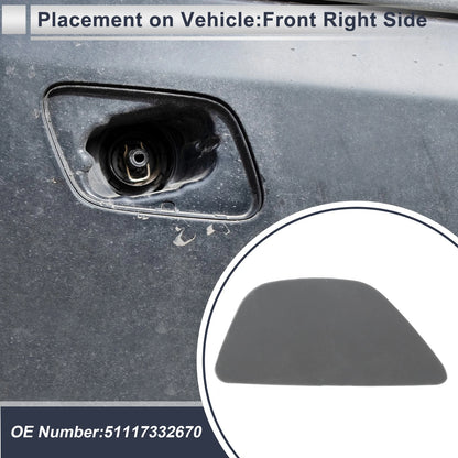 Bumper Headlight Washer Nozzle Cover Cap for BMW 535i (Unpainted)