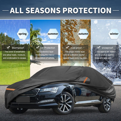Waterproof Car Cover for Skoda Superb (2008–2024) with Zipper