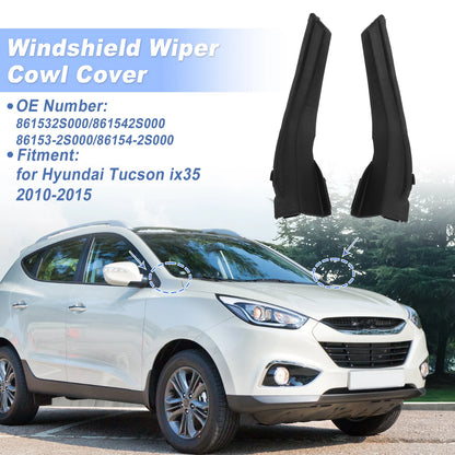 Set of 2 Windshield Cowl Replacements for Hyundai Tucson ix35 (2010–2015) 861532S000