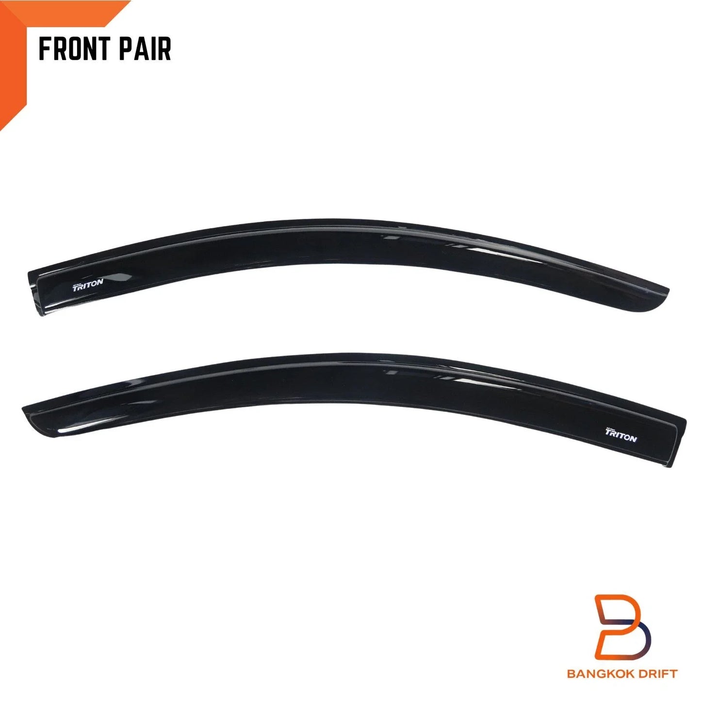 Weather Shield Window Visor Rain Guard for Mitsubishi Triton MQ MR (15-23)