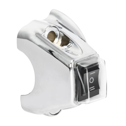 Handlebar Fog Headlight Horn Switch Button for Harley Touring Softail Chrome