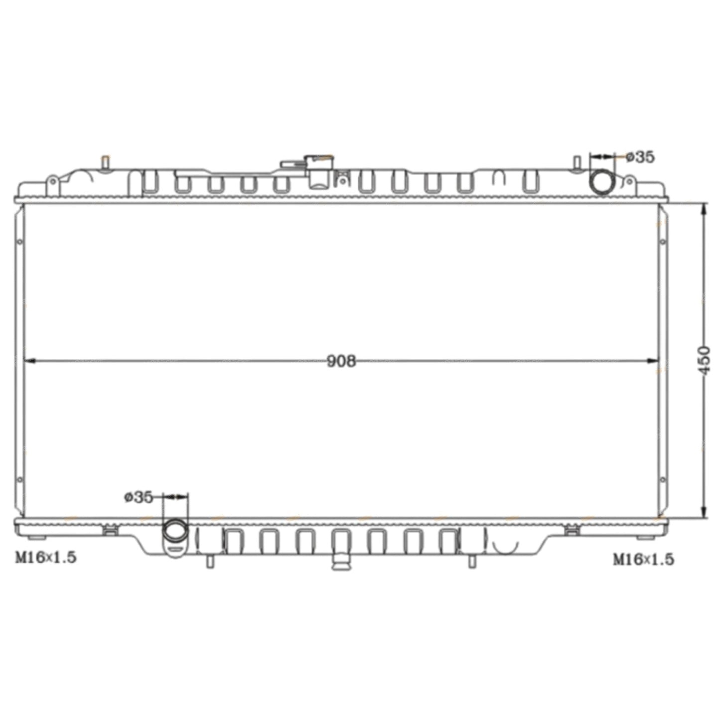 Aluminium Alloy Radiator for Nissan Patrol GU (1998–2001)
