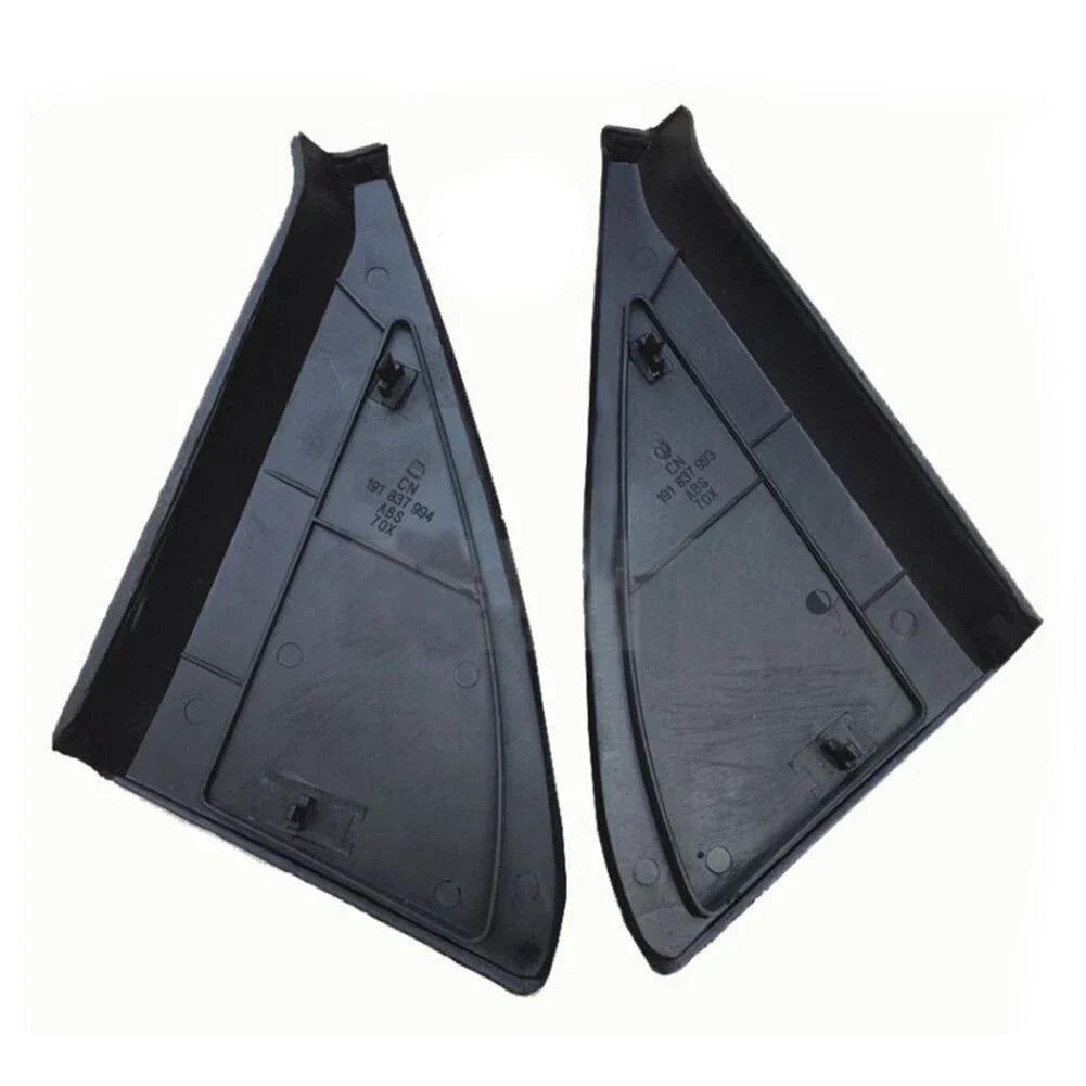 2 x Black Door Mirror Cover Trim Panel Mount for Golf MK2 (1984–1992)