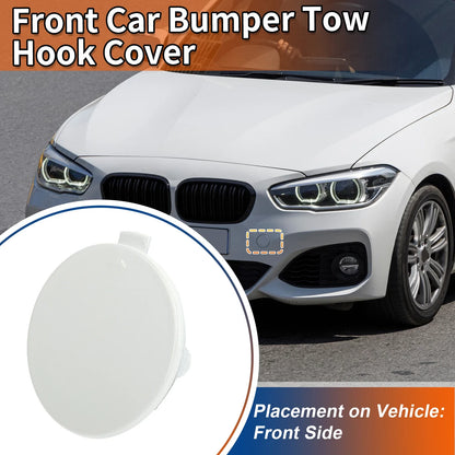 Front Car Bumper Tow Hook Cover for BMW 1 Series F20 Pure White