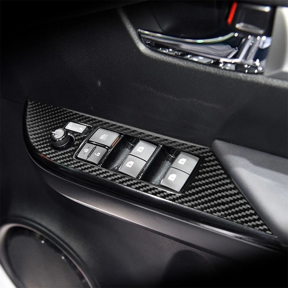 4 x Window Lift Switch Panel Cover Trim for Toyota Hilux Revo (2015-2021)
