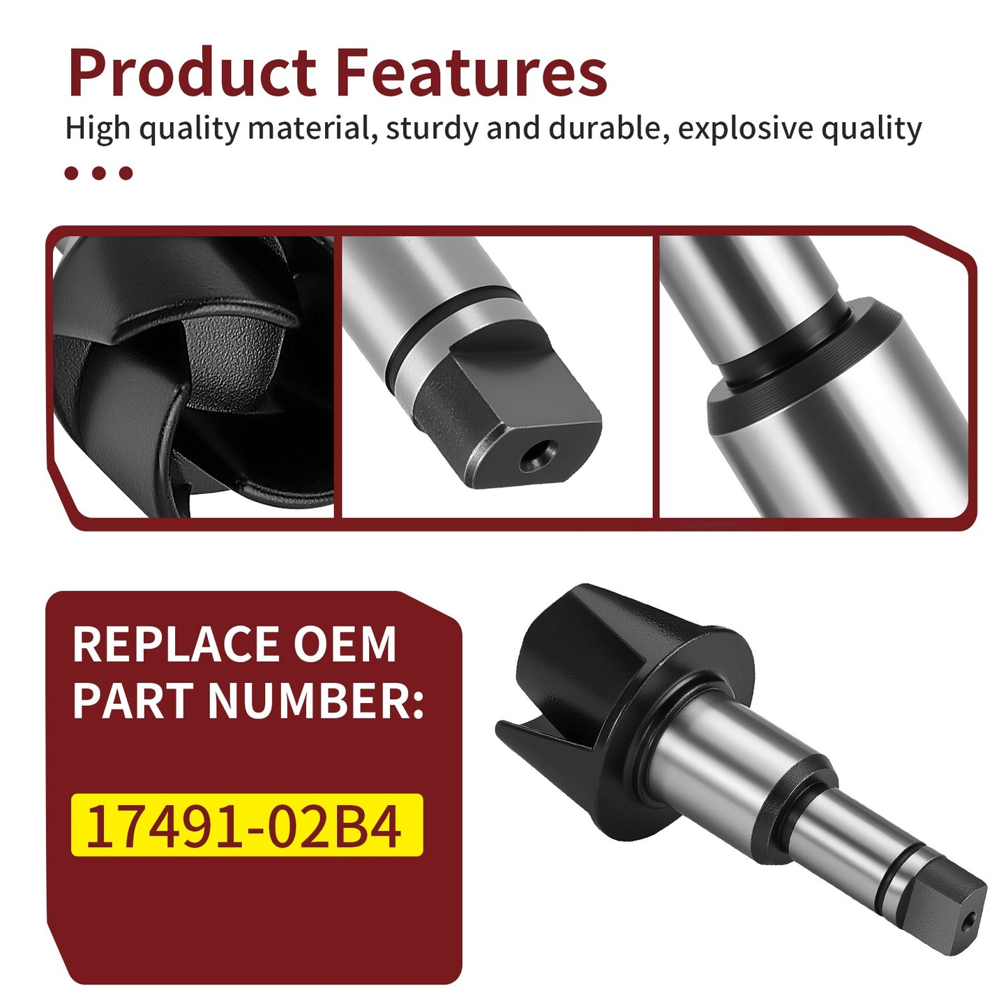 Water Pump Impeller Shaft for Suzuki RM80 (1986–2001)