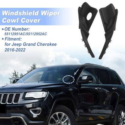 Set of 2 Windshield Cowl Replacement for Jeep Grand Cherokee (2016–2022) 55112951AC