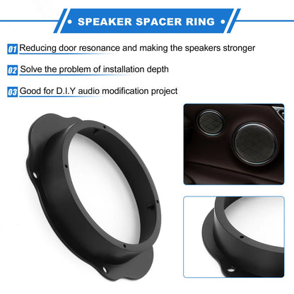 2X Speaker Spacer Ring for Ford C-Max (2013–2019) 6.5'' Tweeter