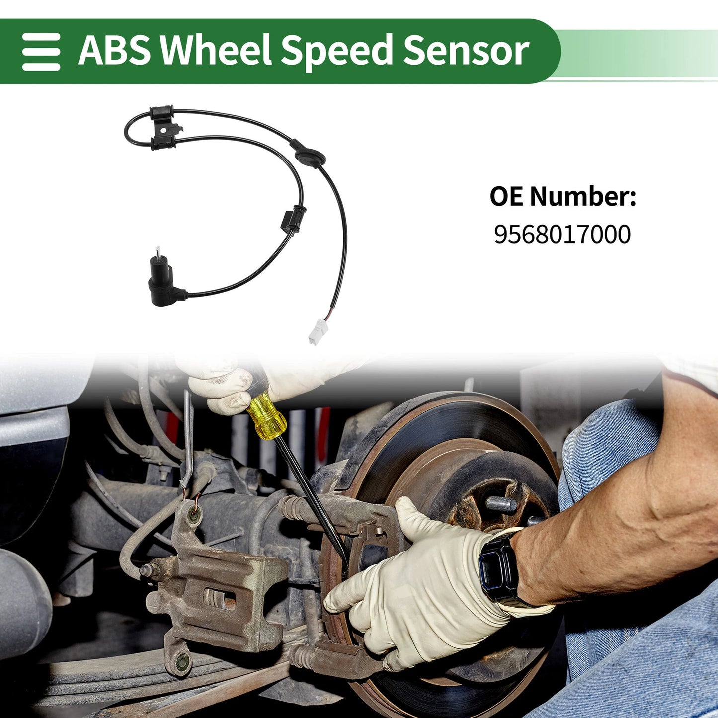 ABS Wheel Speed Sensor No. 9568017000 for Hyundai Matrix (2001–2010)