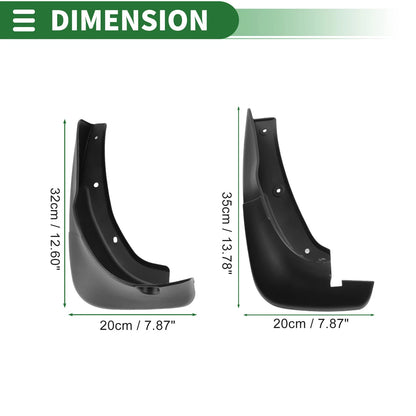 Set of 4 Mud Flaps Splash Guards for Lexus RX300 (1998–2003)