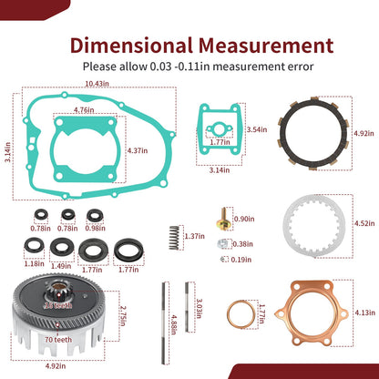 Clutch Kit & Outer Clutch Basket for Yamaha Blaster YFS200 (1988–2006)