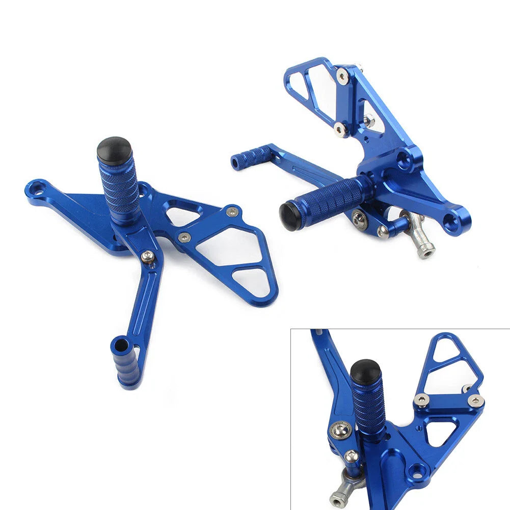 Adjustable Footrests Pegs Rearset for YAMAHA FZ-07 MT-07 (2013-2017) Blue
