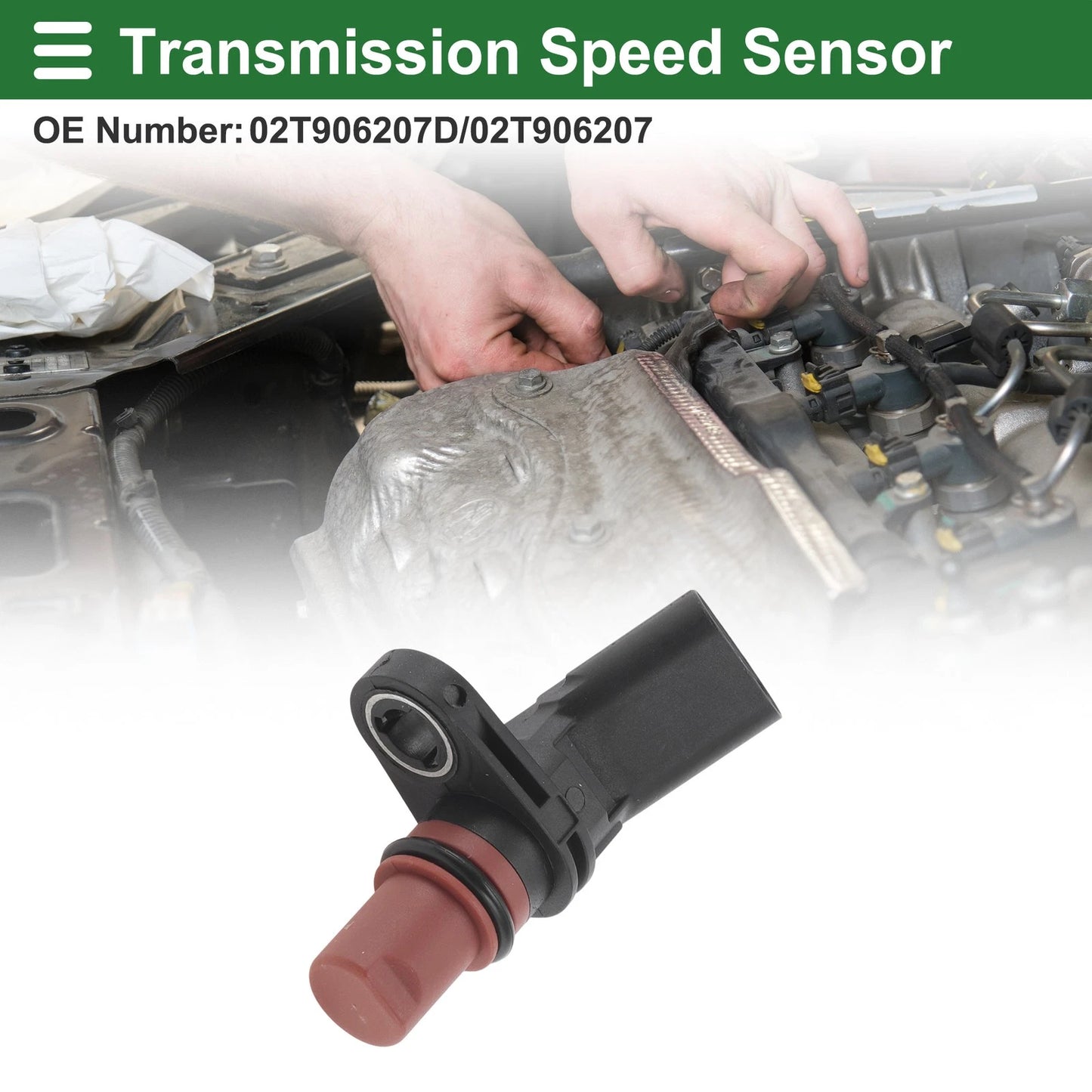 1 Pc Transmission Speed Sensor No.02T906207D for VW Golf Plus (2009–2014)