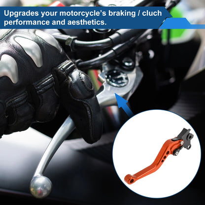 Adjustable Short Brake Clutch Levers for BMW R Nine T (2014–2016) - Orange