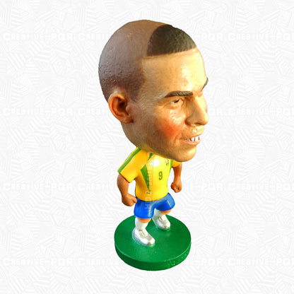 Set of 4 Ronaldo Soccer Player Figurines - Brazil National Team