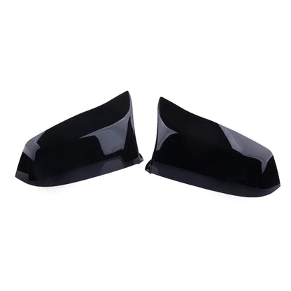 2 x Gloss Black Rear View Mirror Covers for BMW 5 6 7 E60 E61 E63 (2001-2010)