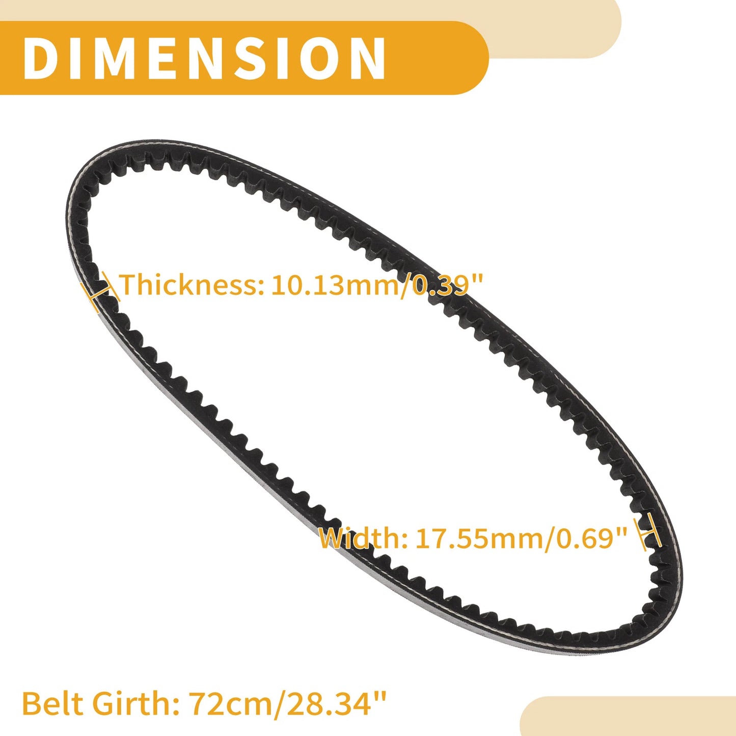 Drive Belt V-Belt No.3VP176410000 for Yamaha YJ50R Vino (1997–2005)