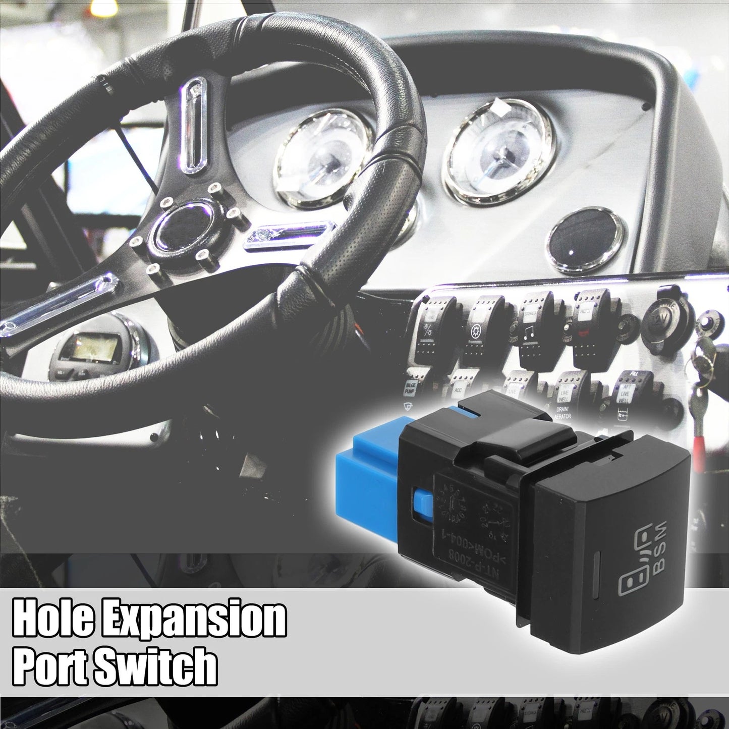 1 Pcs BSM Blind Spot Switch with Wire for Toyota