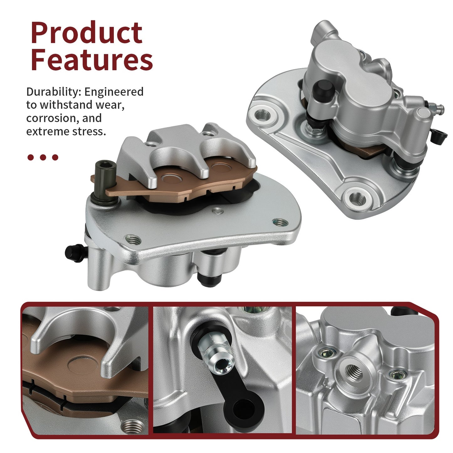 Front Brake Calipers with Pads for Can Am Maverick 1000/R (2013–2023)