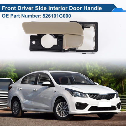 Front Passenger Side Interior Door Handle for Kia Rio (2012–2017) No. 826101G000 Beige Black