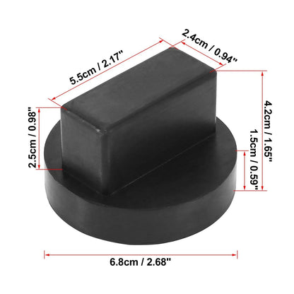 4 x 1.65"x2.68" Car Jack Pad Support Rubber Rail Adapter for Mercedes-Benz