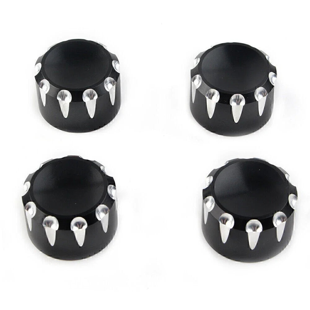 4 x Black Engine Screw Topper Cover Head Bolt Caps for Harley 883