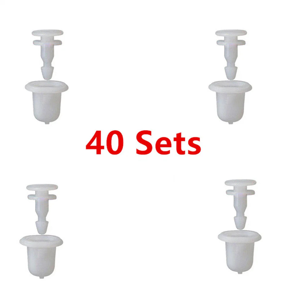 80x Wheel Arch Fender Flare Clips for Nissan Navara D22, Patrol GU