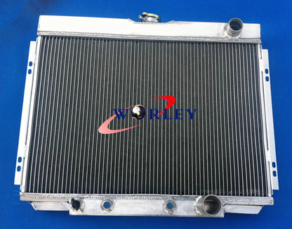Aluminum Radiator & Shroud & Fans for 1967-1970 Ford Mustang Ranchero Torino