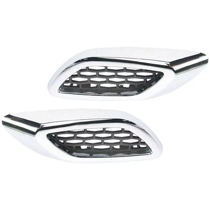 2x Front Chrome Fender Side Air Vent Grille Trim Molding for Maserati Levante