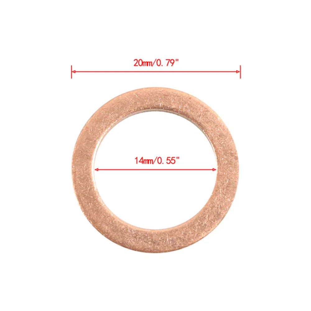 25 x Oil Drain Plug Copper Crush Washers for Benz C450 C63 CLA45 AMG (2015-2020)