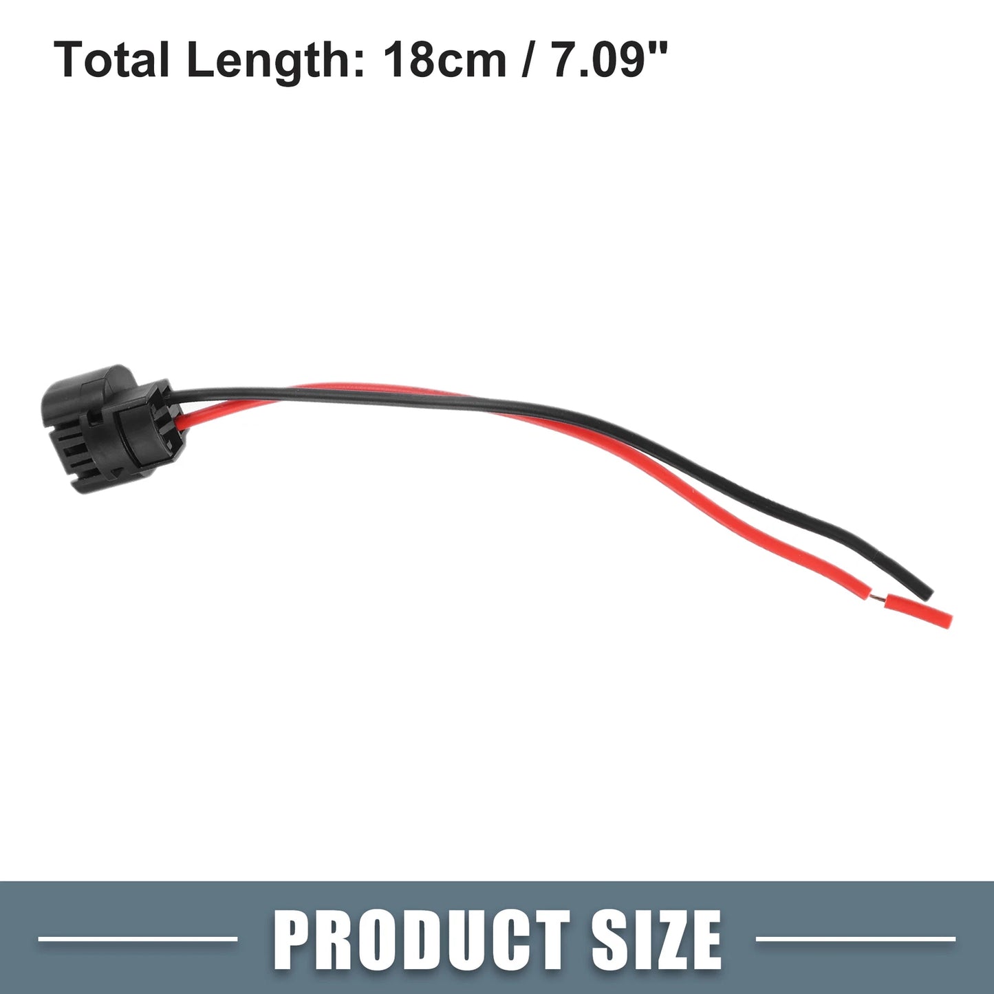 Set of 2 H16 Female Connector Pigtail Wiring for LED Fog Light DRL Lights