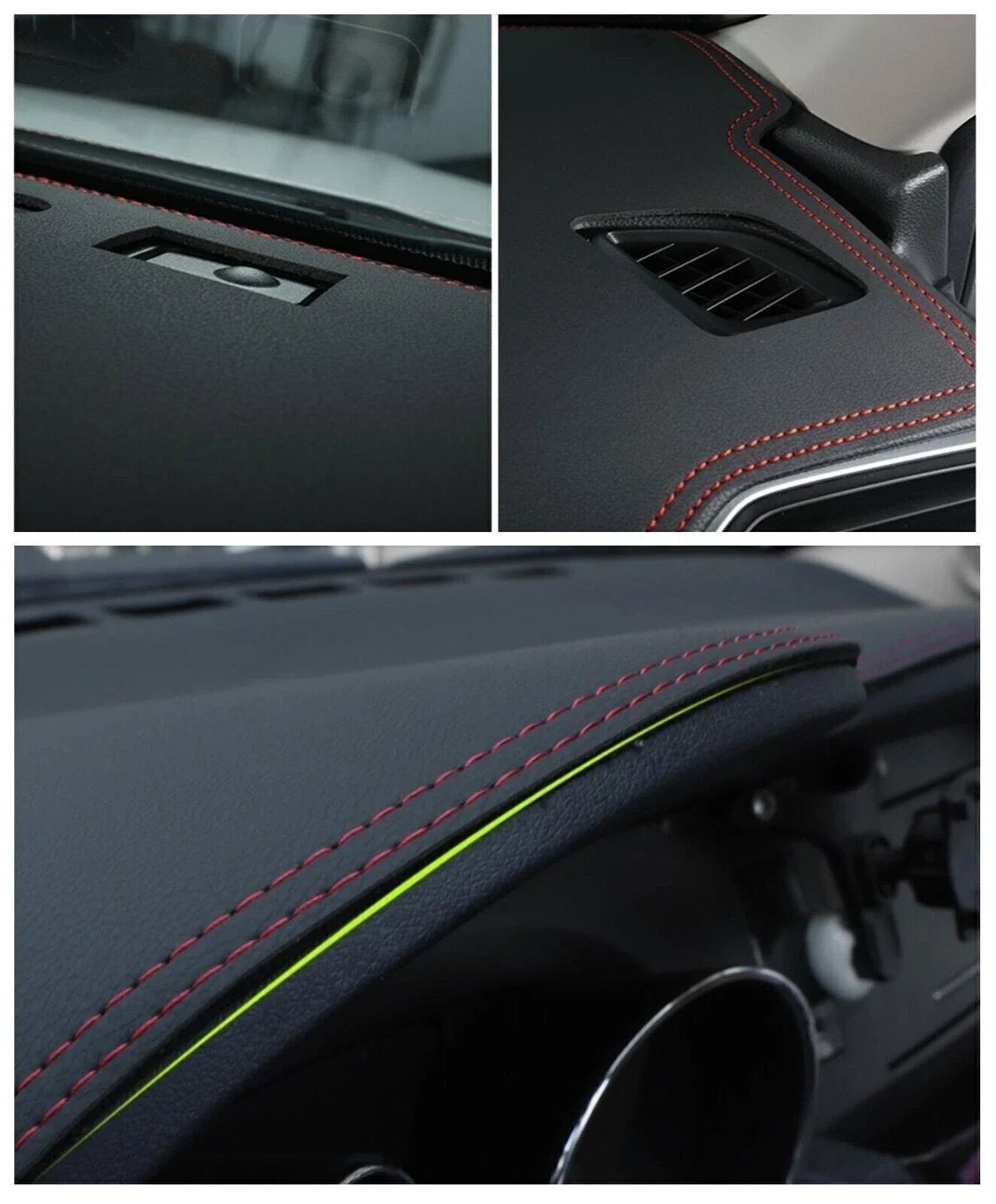 Leather Dashboard Cover Dashmat for Kia Stinger (2018–2023)